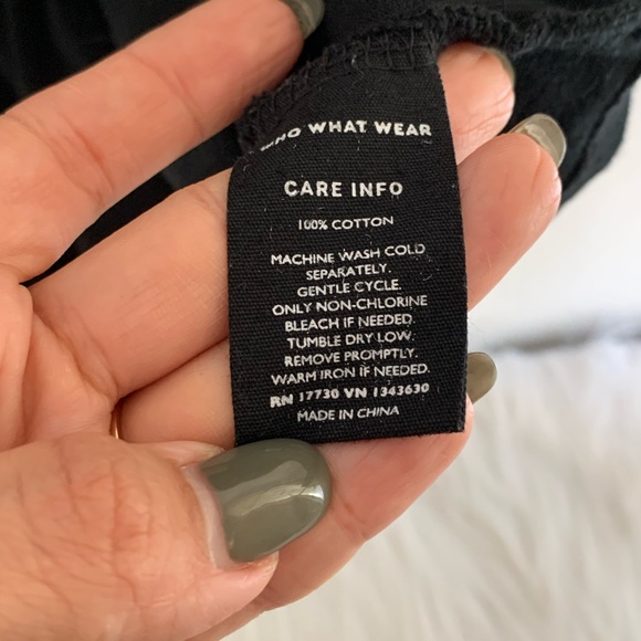 Who What Wear Black Bell Sleeve Top - Picture 10 of 10